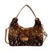 Bolso de felpa de alta gama tipo dumpling para otoño e invierno para mujer, nuevo diseño de nicho 2026, bolso de mano versátil para el día a día