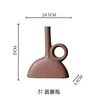 Vaso de Cerâmica Estilo Novo Chinês Retrô Salpicado, Decoração Estilo Wabi-Sabi, Vaso Cerâmico Rústico para Hall de Entrada para Arranjo de Flores e Hidroponia