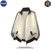 Cárdigan de Punto de Diseño de Alta Calidad Marca NASA Suéter Chaqueta de Cuello Alto para Hombre Otoño Cálido Holgado