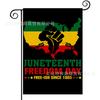 Bandera de Jardín Más Vendida Mes de la Historia Negra Serie Afroamericana Decoración de Patio Bandera de Lino Decoración Festiva