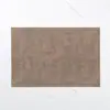 Mantel individual de textura de tela simple con logotipo personalizado en relieve, Mesa de comedor cuadrada francesa, Mantel aislante de alta gama, Posavasos impermeable al por mayor