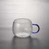 Taza de Vidrio Taza de Agua Hogareña Resistente al Calor Taza para Té de Burbujas Martillo Seis Colores Martillo de Vidrio Borosilicato Alto Taza de Piña Taza de Concubina Imperial