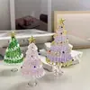 Árbol de Navidad Esmaltado Puro Hecho a Mano Zibo Escritorio Sala de Estar Decoración de Micro Paisaje Atmósfera Festiva Colección de Patrimonio Cultural Inmaterial Regalo