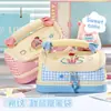 Estuche Dulce de Estrellas Dobles Bordadas a Cuadros, Estilo Suave Japonés, Gran Capacidad, Multicapa, Organizador de Papelería Portátil para Estudiantes