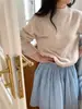 Várias Cores SelecionadasMacio, Elástico, Confortável, Sem Costura, Peça Única, Lã Pura, Gola Semi-Alta, Suéter de Tricô, Feminino, Outono/Inverno, Pulôver, Suéter