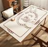 Mantel de cuero minimalista para mesa de comedor, desechable, resistente al aceite, impermeable, aislante del calor, sencillo, de cuero, para mesa de centro, se puede cortar.