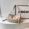 Bolso de Nylon de Alta Gama Súper Suave para Mujer Bolso de Hombro de Moda Versátil Bolso General Bolso Cruzado Sencillo Tote