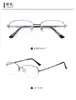 Armazón de Gafas Metálico de Marco Completo Ultra Ligero Grueso Galvanizado en Oro Armazón de Gafas de Lectura de Medio Marco para Hombres Danyang Gafas al por Mayor 8120