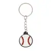 Llaveros de Pelotas Deportivas Transfronterizas Llaveros de Fútbol Béisbol Rugby Figuras de Ponis Arcoíris Dijes para Mochila