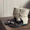 Estilo Ins coreano pessoa baixa parece mais alta peça externa 2026 verão nova chegada street wear versátil casual mesmo estilo sandália de dedo bota