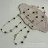 Elegante Retro Piedra Ojo de Tigre Perla Múltiples Formas de Usar Collar Moda Lujo Accesible Diseño de Nicho de Gama Alta Cadena para Suéter para Mujeres