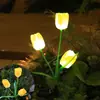 Linterna de Flor de Peonía Girasol Solar para Patio Luz de Estaca de Diente de León para Jardín Exterior en Casa Villa Decoración