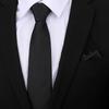 Corbata Delgada K-Style de 8cm para Hombre y Mujer, Moderna, Casual, Profesional, Rayada, Anudada a Mano, Corbata Fina para Novio, Padrinos de Boda, Banquete de Boda