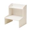 Ins estilo de camada dupla de aumento de altura rack de armazenamento de mesa dormitório cosméticos de papelaria organizador de armazenamento de livros