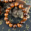 Pulseira de Madeira Raio Material Antigo Pulseira de Madeira Jujuba Transferência Lucful Acessórios para Terço Pulseira de Contas Reais de Buda Masculina Pulseira de Brincadeira Cultural