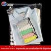 Saco com zíper de roupas, fabricantes de sacos de embalagem transparente, saco de plástico auto-vedante de armazenamento de roupas de armazenamento de máscara de embalagem de saco local