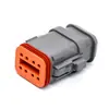 Conector automotivo DT06-2S-E008 conector à prova d'água DT04-12PA-E008 macho e fêmea plug de alta cobertura