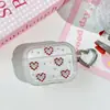 Nuevo Estuche Corazón de Epoxi Phantom para AirPods Pro 3, compatible con Apple 4ª generación, estuche suave con colgante de corazón