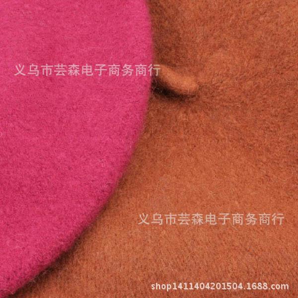 羊毛贝雷帽画家帽