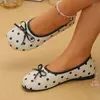 Nuevos Zapatos Mary Jane de Lunares de Hada Transfronterizos 2026 para Mujer, Adecuados para Primavera, Versátiles y Se Pueden Combinar con Faldas, Estilo Francés