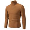 Suéter de cuello alto de rayas verticales para hombre, jersey de comercio exterior transfronterizo, otoño e invierno, estilo europeo y americano, camisa básica