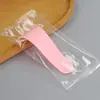 Raspador de Depilación Corporal Belleza Plástico PP Raspador Cuchara Raspadora Tabla de Afeitar para Depilar Axilas Palo Curvo en S Cuchara Empaque Independiente