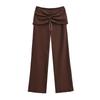 Pantalones Casuales de Cintura Alta Fruncidos de Moda para Mujer, Nuevos Pantalones de Yoga Acampanados, Deportivos Adelgazantes con Levantamiento de Glúteos, de Pierna Ancha