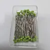 Alfinetes de Posicionamento de Vidro Colorido para Alfaiataria de Roupas, Alfinetes de Pérola para DIY 38mm, Alfinetes Fixadores para Decoração de Buquês