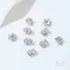 Cuentas Espaciadoras de Zirconia con Forma de Copo de Nieve y Cuentas de Barril con Recubrimiento de Platino de Cobre de Larga Conservación de Color Colgante Passepartout Accesorios de Joyería para Bricolaje