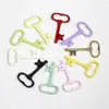 Colgante Colorido en Forma de Llave Colgante Chapado Cadena para Teléfono Móvil Llavero Material Decorativo Estéreo Accesorios para Joyería DIY