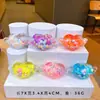 Adorno pequeño de pez marino acrílico, llavero de pez de océano, colgante creativo de botella de arena líquida de pez payaso, decoración de bolsa al por mayor