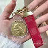Chaveiro de Moeda de Ouro do Ano do Cavalo Doze Signos do Zodíaco Pingente de Medalha Comemorativa Souvenir do Banco de Seguros Presente de Ano Novo