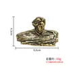 En stock desde la fuente: Busto de bronce estilo antiguo del Presidente Mao Zedong, cabeza de la Isla Naranja, adorno conmemorativo de aleación para el hogar