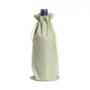 Ventas Directas de Fábrica Saco de Arpillera Multicolor Set Vino Tinto Regalo Especial Bolsa de Cordón para Vino al por Mayor Bolsa Imitación Lino