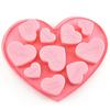 Forma de Silicone para Assar Chocolate em Formato de Coração Inglês, Forma Criativa para Assar Dia dos Namorados, Forma Pequena para Biscoitos, Forma de Silicone para Bolo