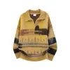 Camisa Polo Gola Lapela Decote V Tricô Masculino Assimétrico Contraste Veludo Mínk Outono e Inverno Tricô Exportação Atacado Transfronteiriço