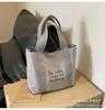 Bolso de Lona Simple y Versátil, Bolso Grande de Moda y Ligero para Mujer, Nuevo Estilo 2026, Bolso de Mano Artístico para Estudiante Universitaria y Viajera