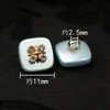 Nuevos Botones Cuadrados de Resina Estilo Chino, Gama Alta, Botones de Camisa Incrustados con Diamantes, Versátiles Accesorios Hechos a Mano para DIY en Cheongsams y Cárdigans