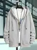 Venta al por mayor directa de fábrica suéter con capucha para hombre y mujer, cárdigan con cremallera, abrigo, moda moderna, Joker, ropa deportiva holgada