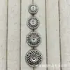 Botões metálicos em formato de cesta floral oca, adequados para ternos, casacos de tricô e como botões decorativos simples e versáteis para costura à mão