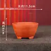 ZSS25 Zhang Zhicheng Boutique Semihandmade Arena Púrpura Vintage Redondo Simple Bonsái Transpirable Absorbente de Agua Cultivo de Flores Tono