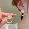 Presilhas de Orelha Estilo Coreano Sem Furo, Brincos com Design Estiloso para Mulheres, Presilhas de Osso da Orelha com Borboleta e Pérola de Franja Longa, Alto Padrão