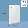 Páginas insertables transparentes para carpetas de documentos, libro de almacenamiento clasificado engrosado impermeable multicapa A5 para informes de examen de embarazo y formularios de examen