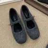 Sapatos Mary Jane com Aumento Interno e Pelúcia para Inverno Feminino, Novo Estilo Coreano, Cinza, Sapatos Solteiros para Mulheres, Solado Grosso, Mais Veludo, Sapatos de Algodão