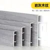 Base de aleación de aluminio Hebilla de ángulo recto Pegatina para esquina de piso con veta de madera 6 cm 8 cm 10 Base de metal de acero inoxidable