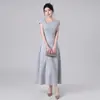 Elegante vestido longo formal para comércio exterior, novo modelo 2026, emagrecedor, adequado para ocasiões formais e para o dia a dia, vestido simples, fornecimento do fabricante