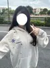 Sudadera con Bordado de Copo de Nieve Estilo High Street Americano para Hombre y Mujer Primavera Otoño Nuevo Estilo Marca de Moda Sentido del Diseño Nicho Ropa de Abrigo para Parejas