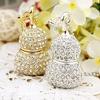 Fabricante Profesional de Metales Procesa Carcasa de Memoria USB de Cristal Personalizada, Carcasa de Memoria USB de Pedrería con Forma de Calabaza, Regalos Creativos y Obsequios