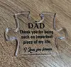 Nuevos Adornos Acrílicos Transparentes de Amazon para Papá, Regalo de Cumpleaños del Día del Padre, Bendiciones, Decoraciones de Escritorio