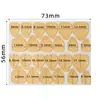 Papel Kraft Amarelo Super Aderente Cola Gelatina Marca Branca Sem Logo Impermeável Cola Especial Super Aderente para Unhas Vestíveis Super Forte e Não Machuca as Unhas